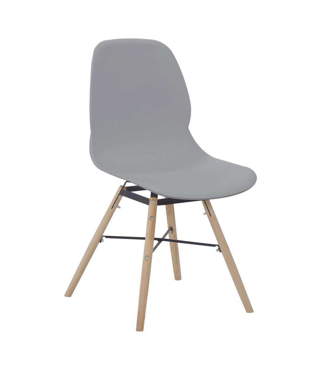 Lot de 2 chaises AJA en polypropylène doux et soyeux fait main