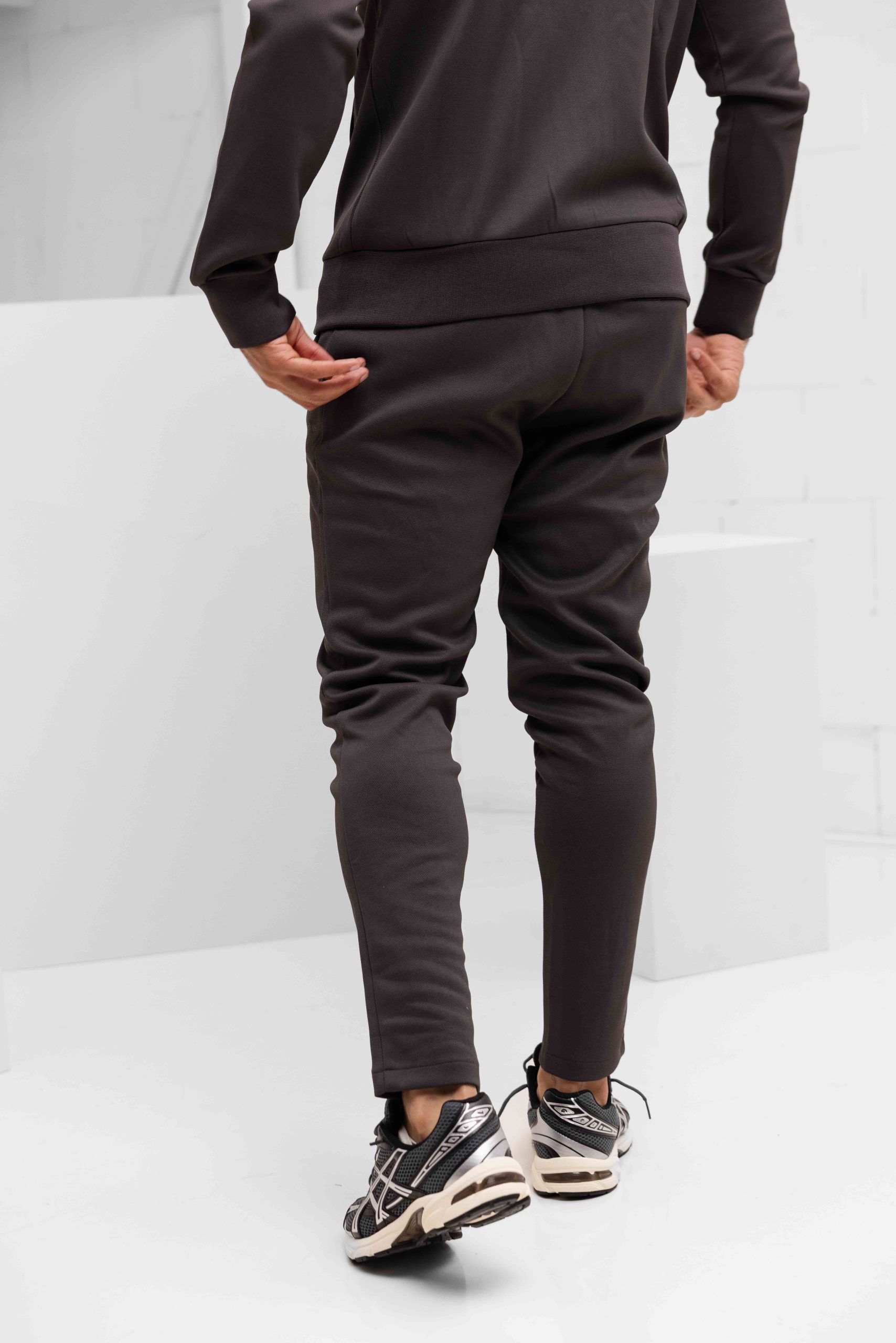 Malelions Pique Zip Trainingspak Heren Bruin