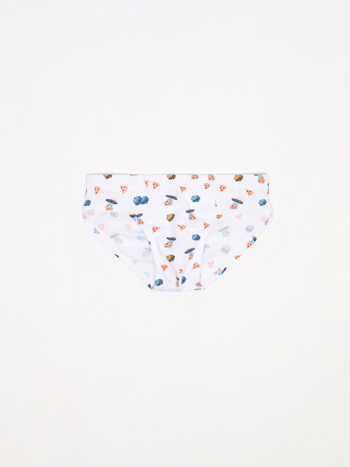 Pacote com 3 cuecas estampadas - Cores variadas