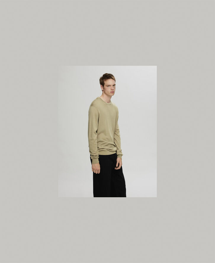 Selected Homme SLHTRAY LS KNIT MERINO CREW NECK NO Kelp