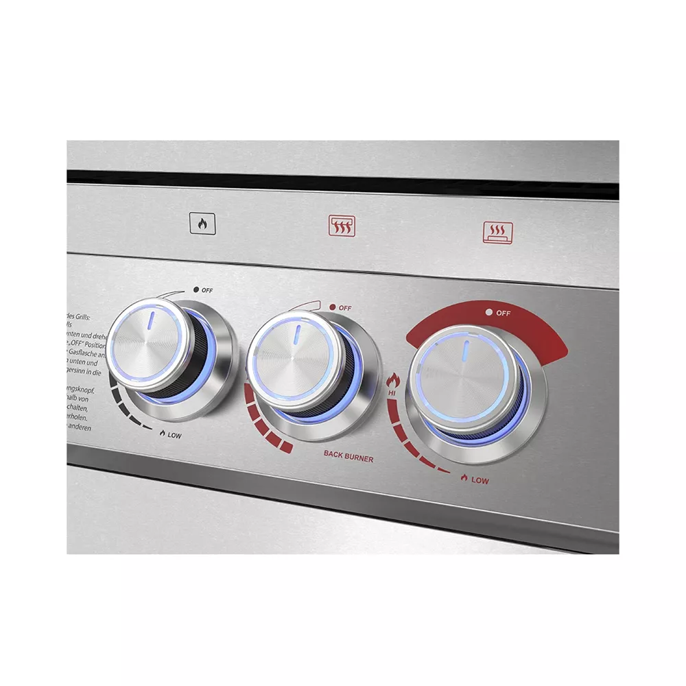Gasgrill Expert 6 Brenner Edelstahl