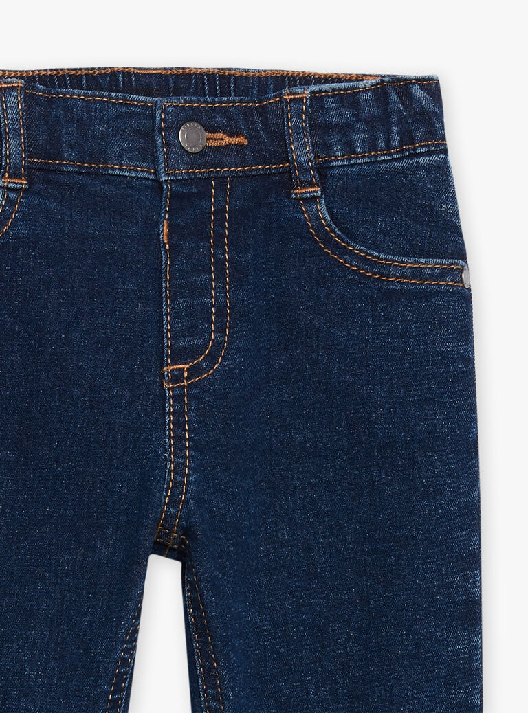 Jean denim à broderies