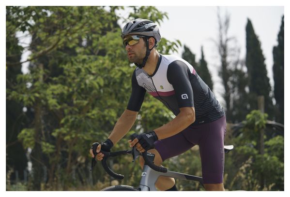 Maillot Manches Courtes Alé Zig Zag Noir