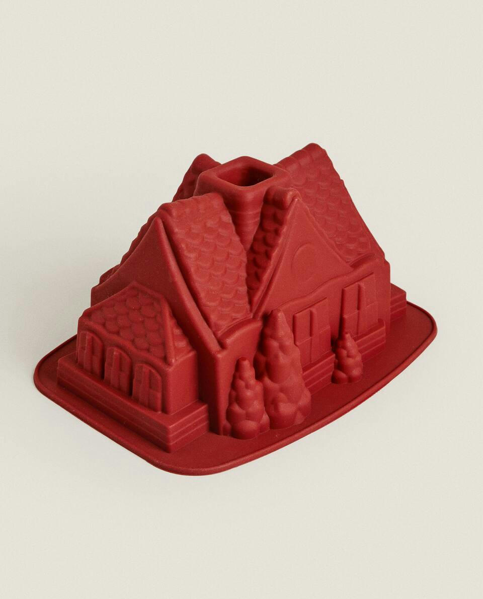FORMA DE SILICONE PARA ASSAR CASINHA DE NATAL