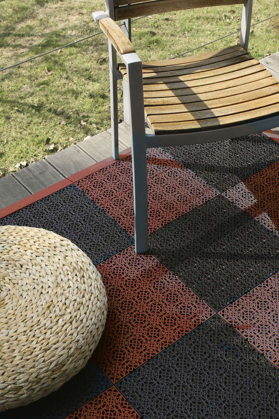 Witterungsbeständige Terrassenfliesen mit Klicksystem