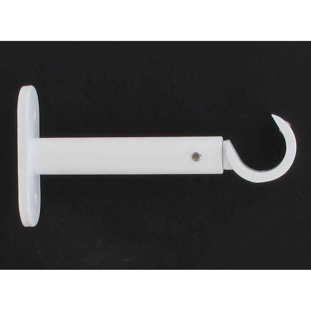 SUPPORT SIMPLE OUVERT D20 90 MM X2 BLANC MAT
