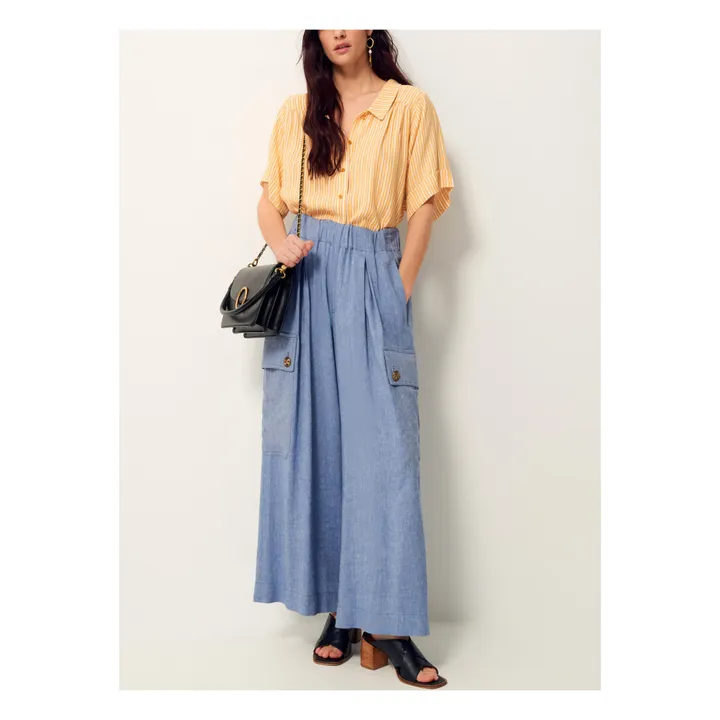 Sessùn Chemise Ambroggio Rayures | Jaune