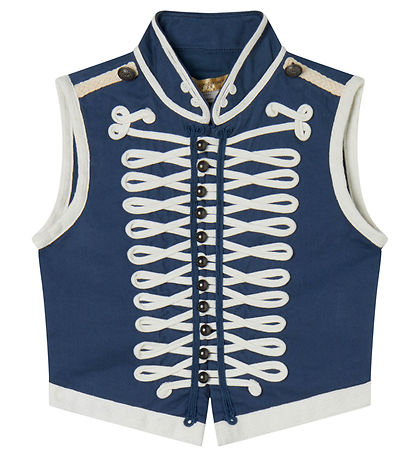 Stella McCartney Kids Weste - Navy m. Weiß