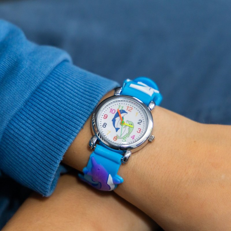 Montre Unisexe CHTIME bracelet Silicone Bleu