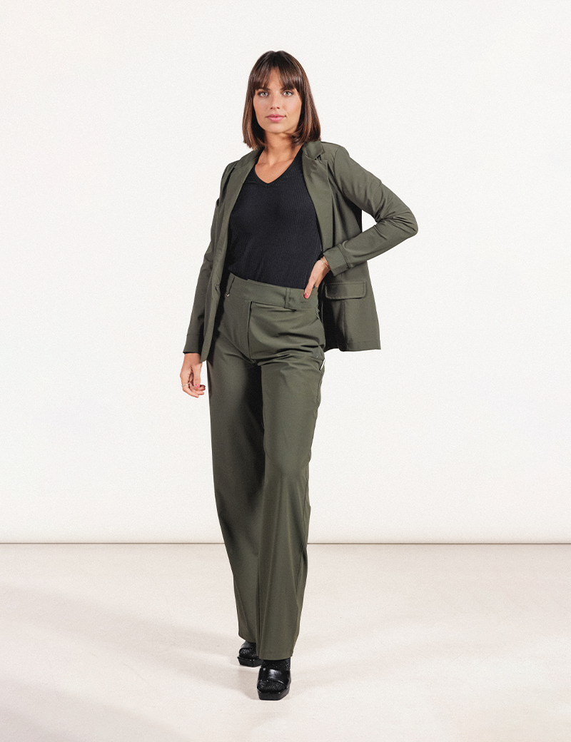 HBT NEW BASICS  | JERRY PANTALON LARGE KAKI