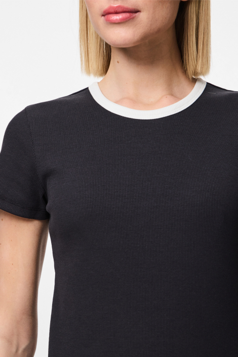 Pieces zwarte dames t-shirt