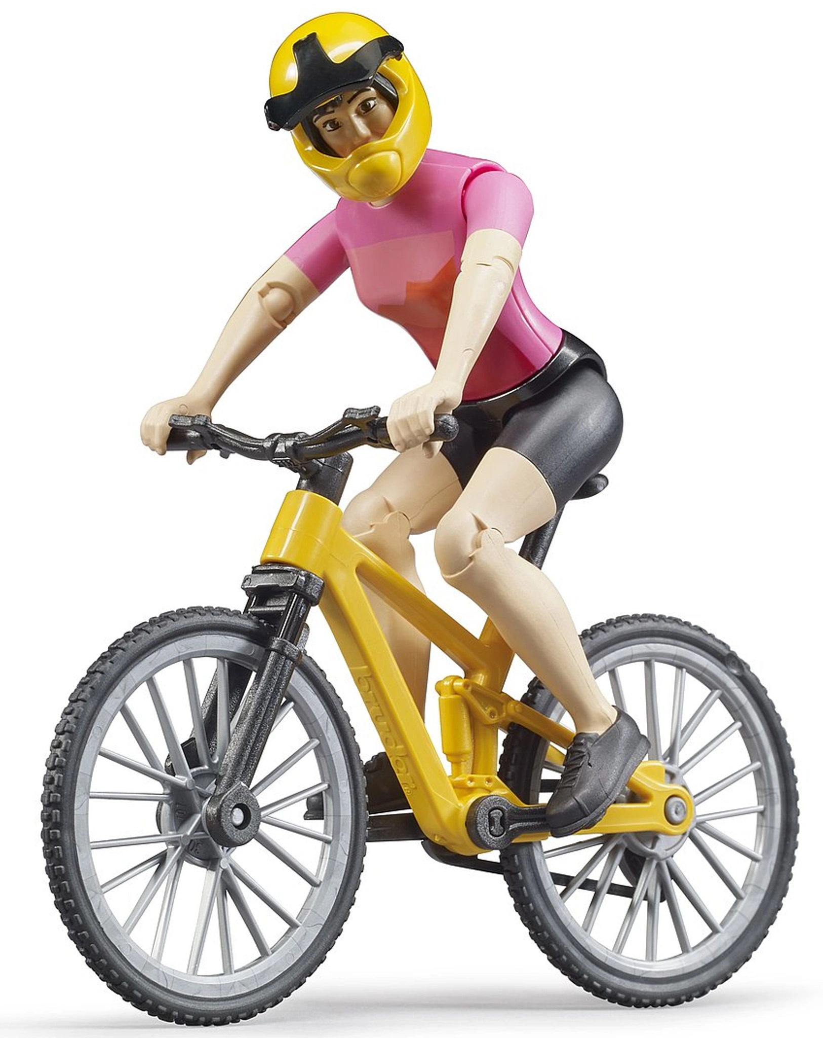 Bruder 63111 bworld Mountainbike mit Radfahrerin