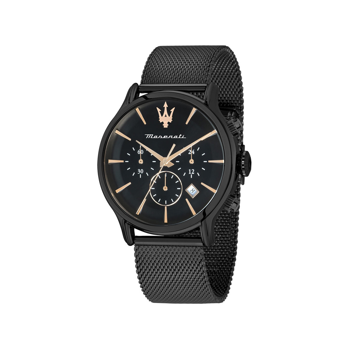 Montre MASERATI homme bracelet acier inoxydable noir