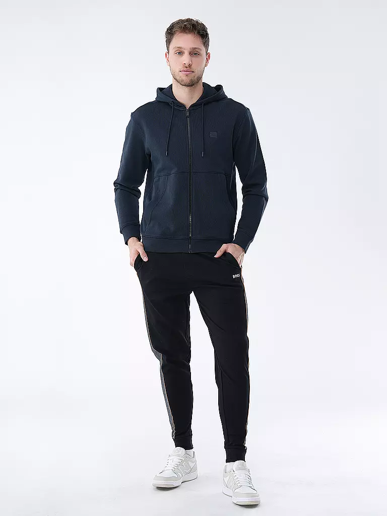 BOSS Sweatjacke ZETALKY blau