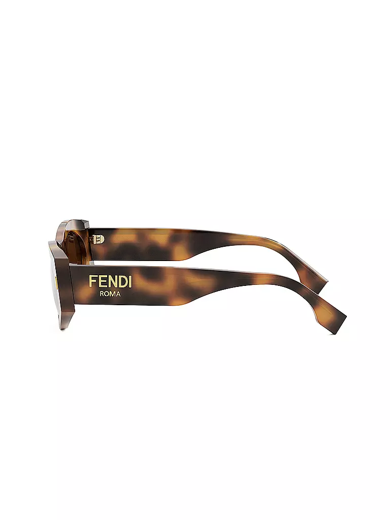 FENDI FENDI Roma havana ovale Sonnenbrille braun