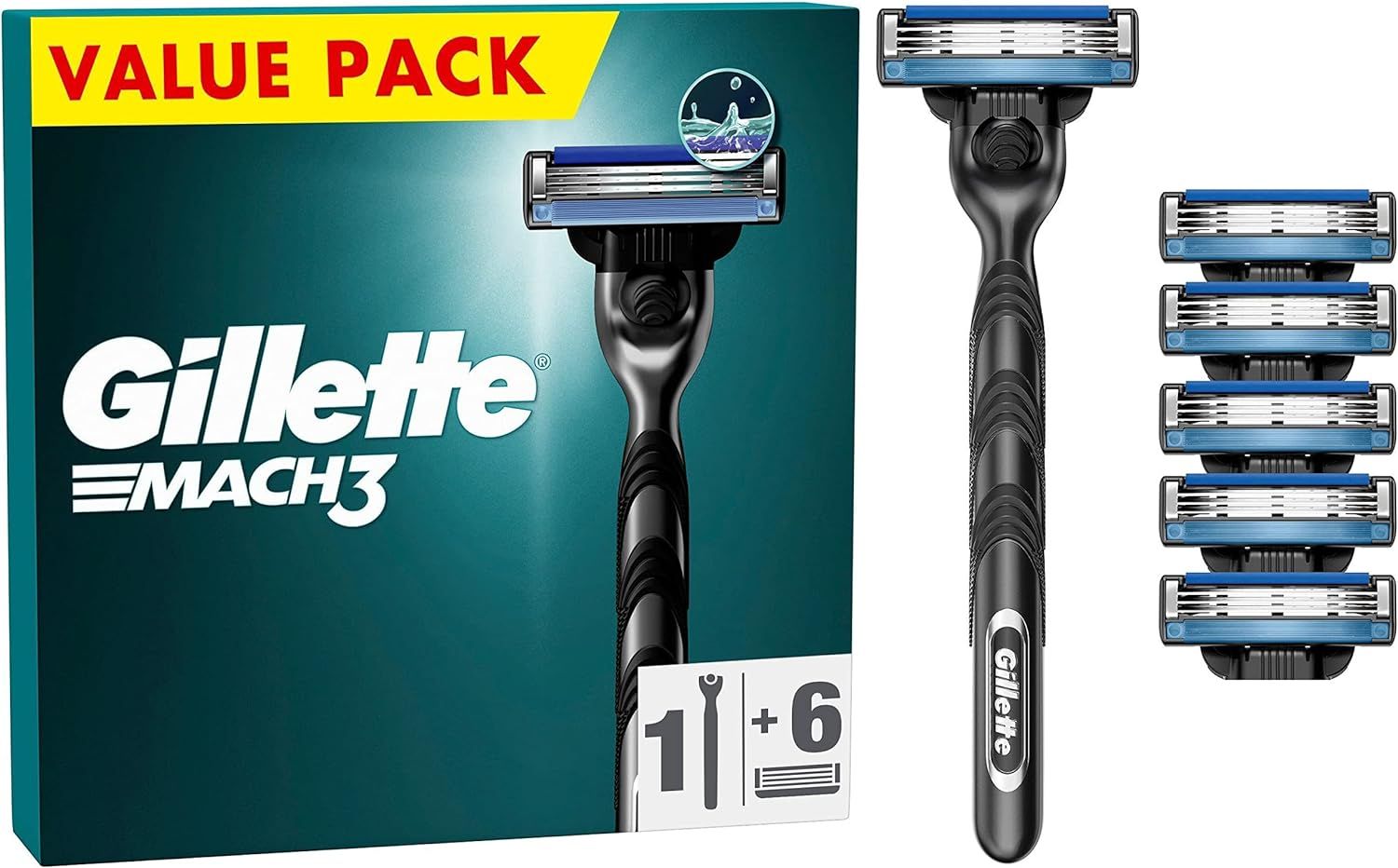 Gillette Mach3 Systemklingen mit Handstück