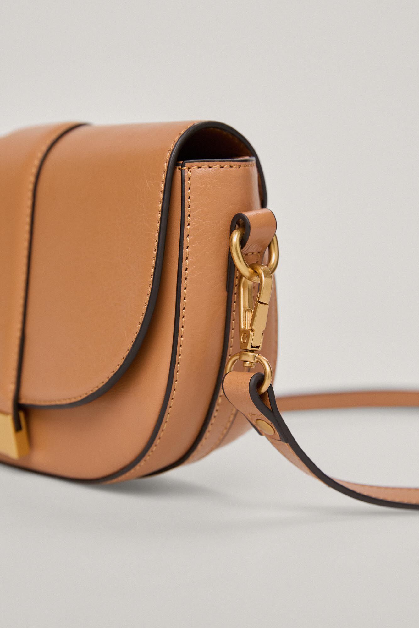 Bolsa de ombro em couro - Marrom