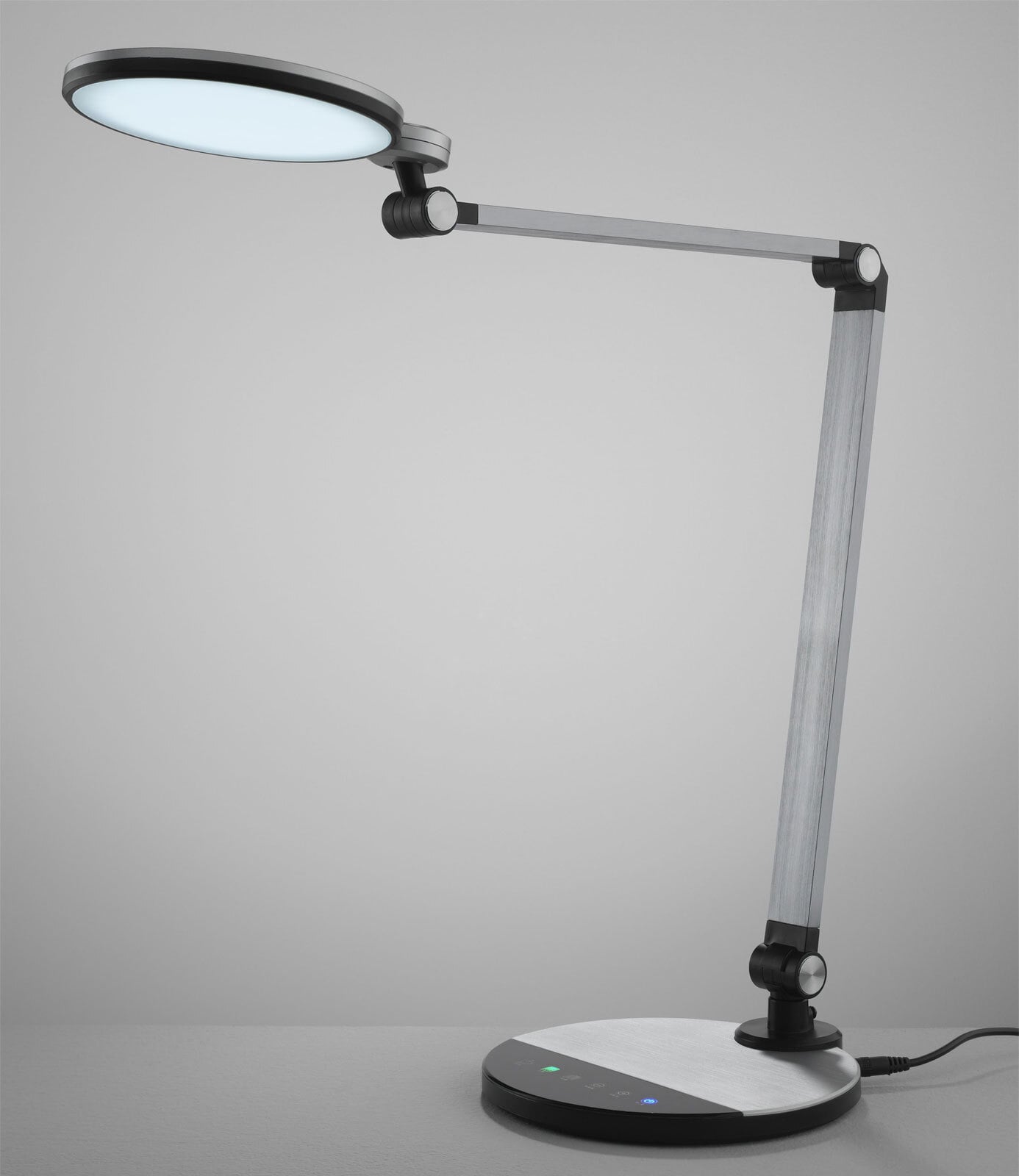 LED Schreibtischlampe EXPECT 90 cm silberfarbig/ schwarz