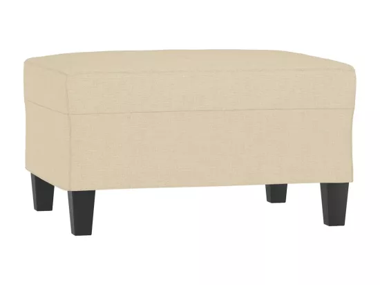 Repose-pied Crème 70x55x41 cm Tissu