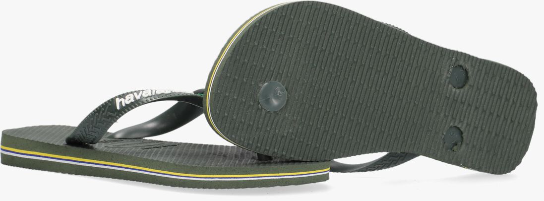 HAVAIANAS groene havaianas teenslippers brasil logo kids