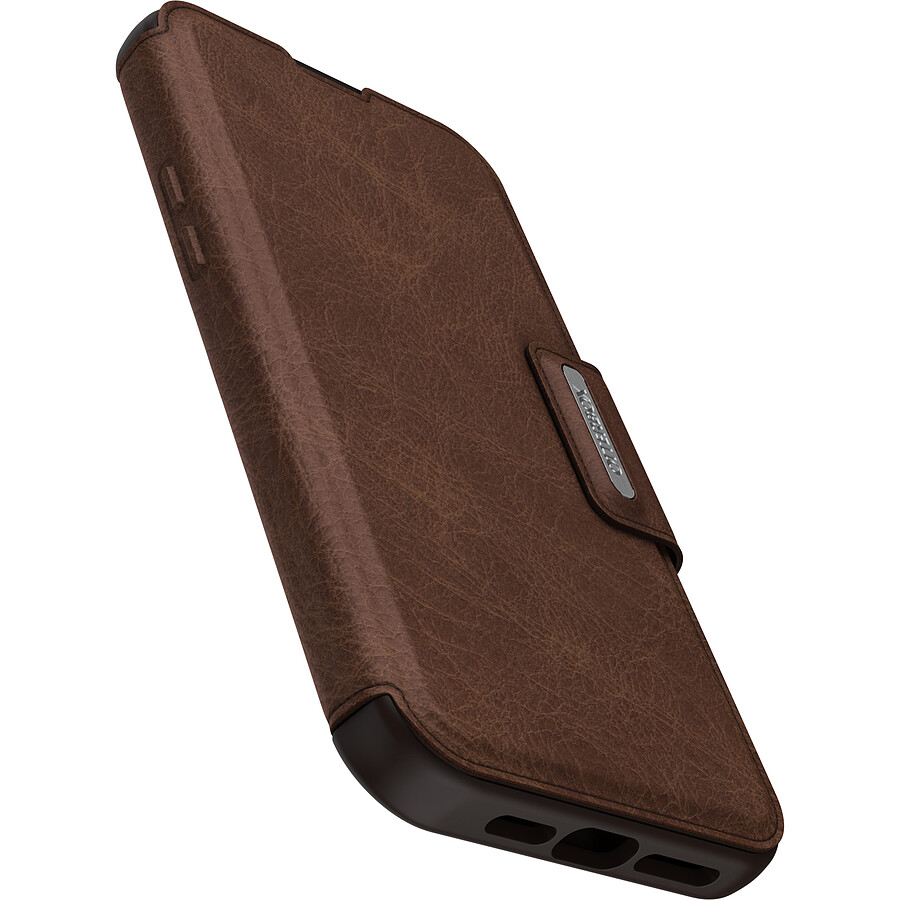 Otterbox Coque Strada Series Folio MagSafe Marron - iPhone 15 Plus