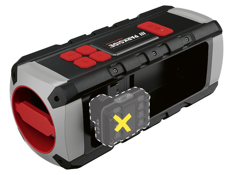 Bluetooth speaker 12 V of 20 V zonder accu en lader