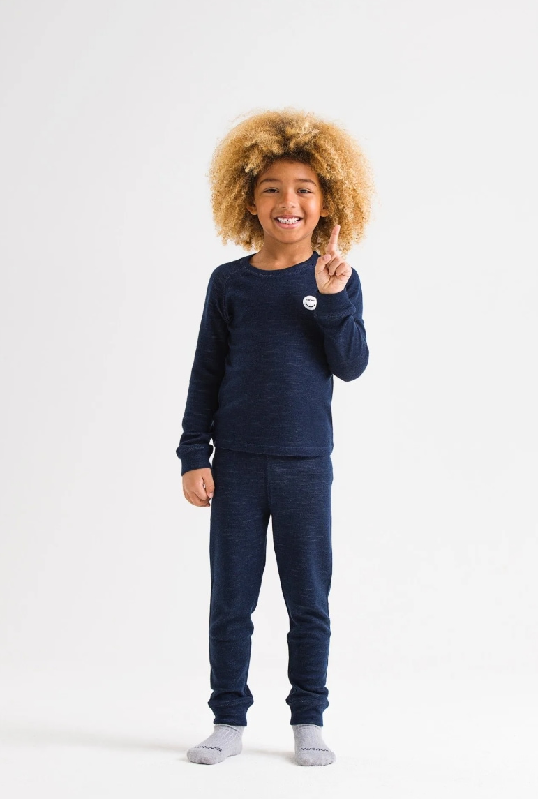 Viking Kids Soft Baselayer Merino Top<br>Varm Top i 2-lag, merino og Bambus