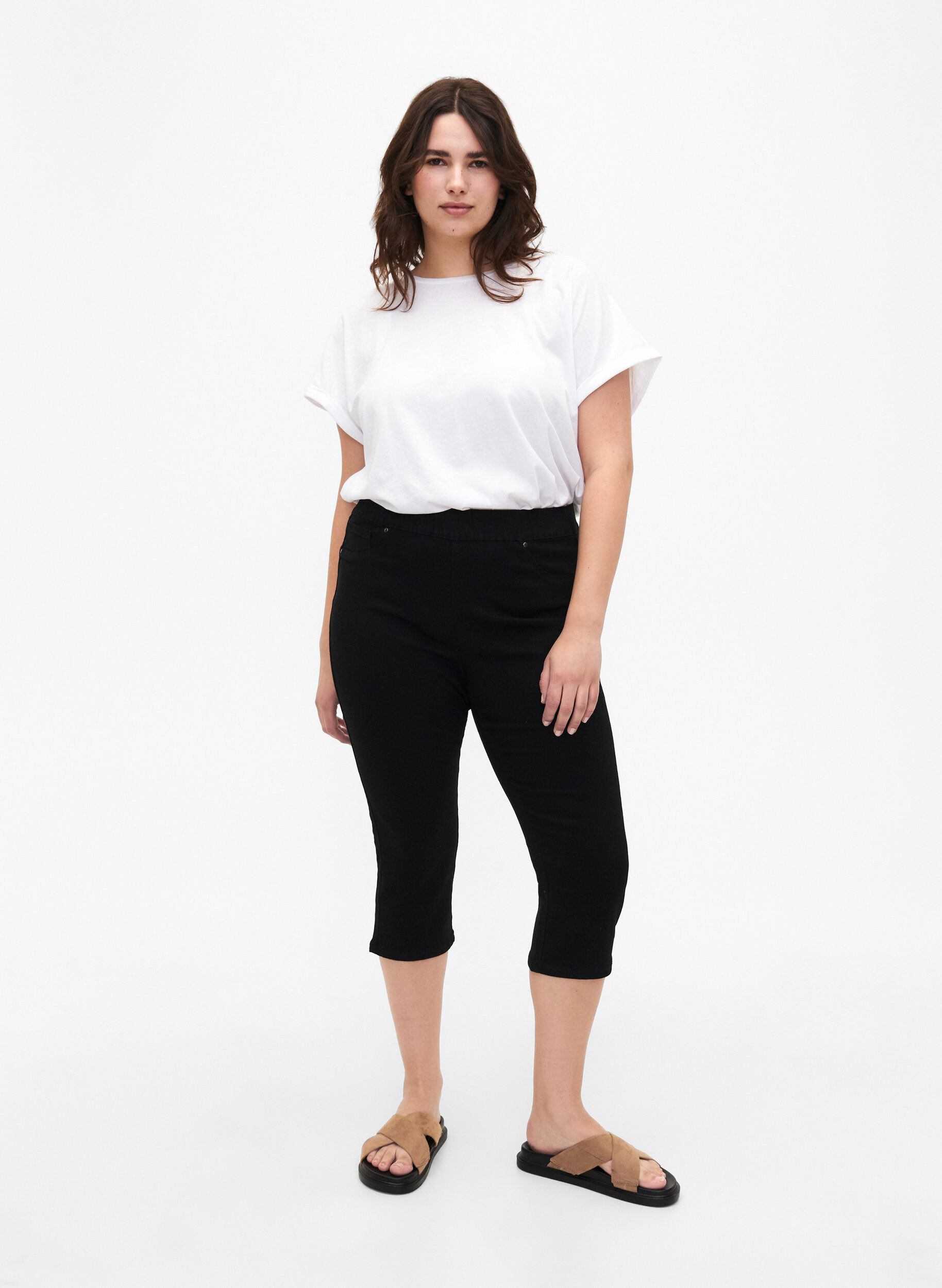 Denim knickers med elastisk talje