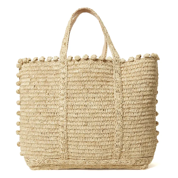 Vanessa Bruno Cabas Moyen + Raphia Bulles | Naturel