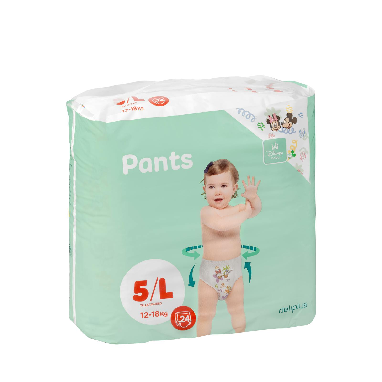 Couches-culottes pour bébé Deliplus taille L pour 12-18 kg