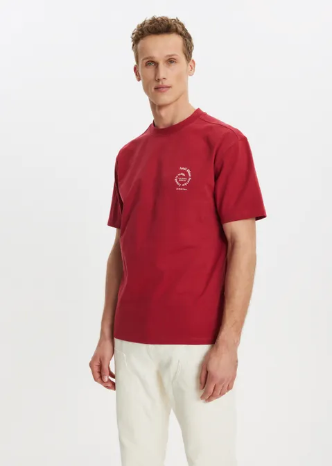 T-shirt met print service rood (ROO)