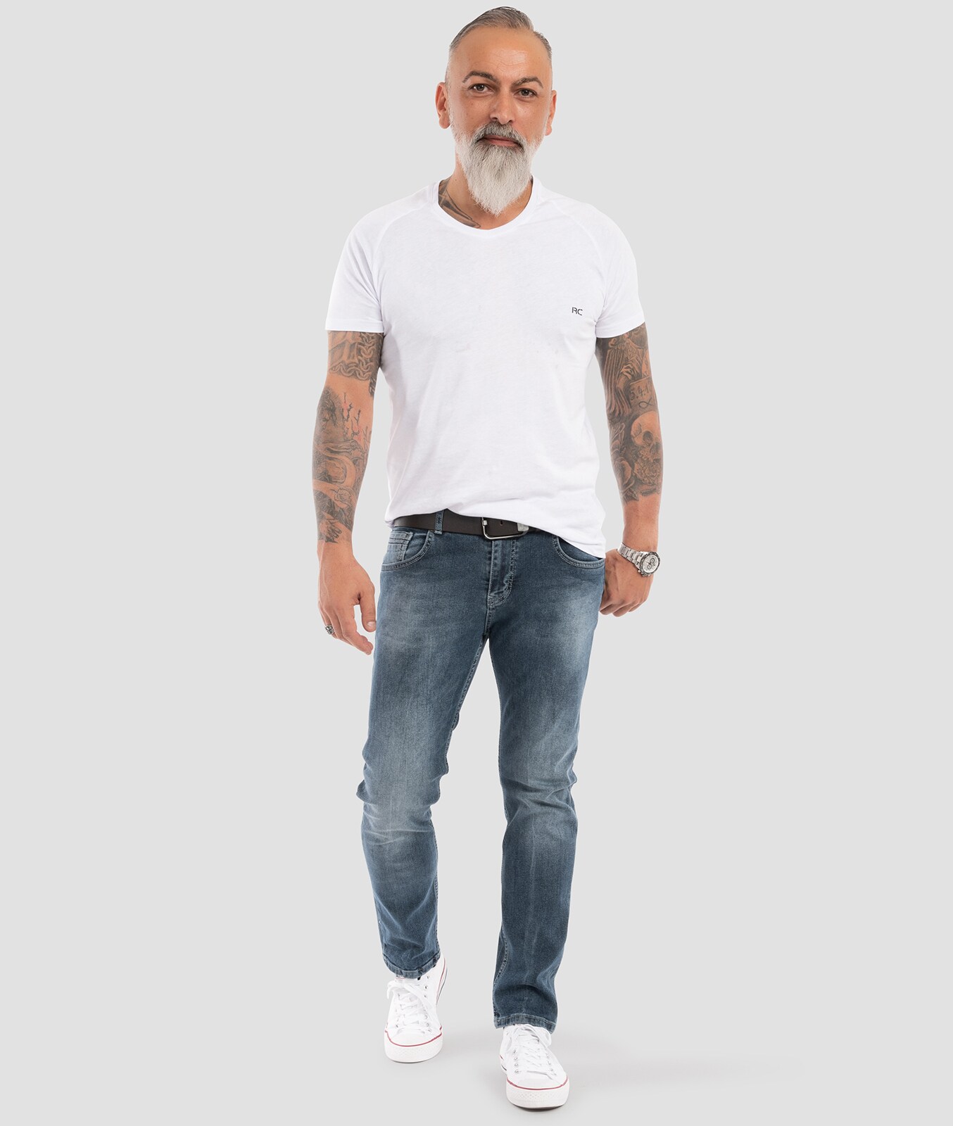 Indumentum Jeans Slim Fit Blau