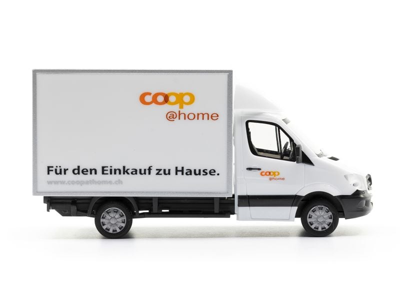 ACE Lieferwagen Sprinter Coop@home 1:87 Robuster Spielzeuglieferwagen aus Kunststoff