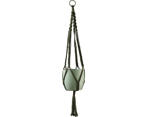 Macramé natuurlijk groen