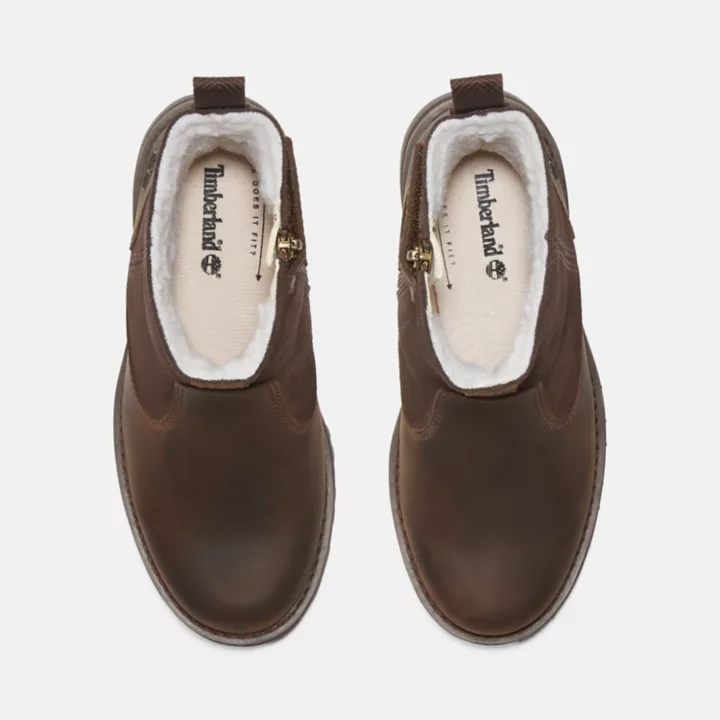 Bota infantil Courma Kid Lined para jovens na cor marrom escuro