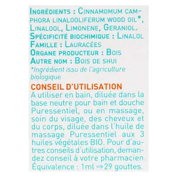 Puressentiel Huile Essentielle Bois de Hô 10ml