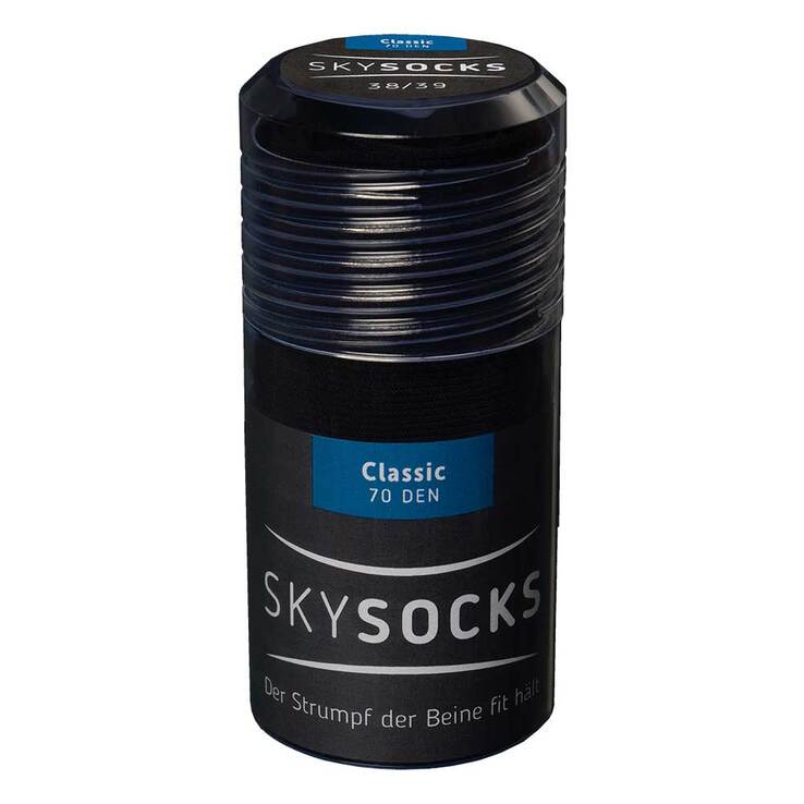 Skysocks classic 70den AD 38 / 39 black, 2 St