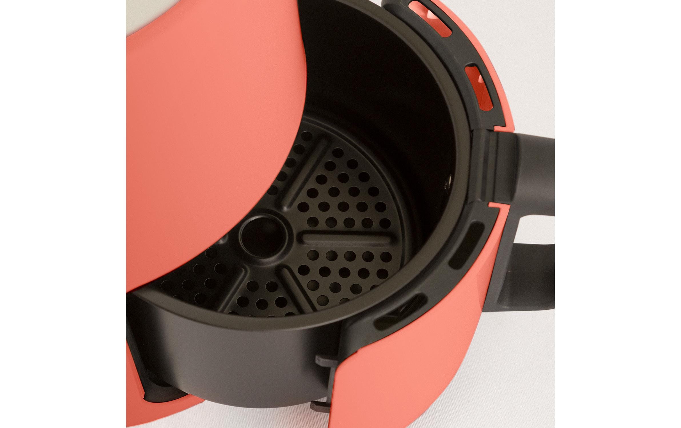Heissluft-Fritteuse Air Fryer Terrakotta 1.5 lKompakter Air Fryer für fettarmes Frittieren und Backen