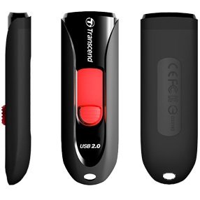 Transcend JetFlash 590 16GB lecteur USB flash 16 Go USB Type-A 2.0 Noir