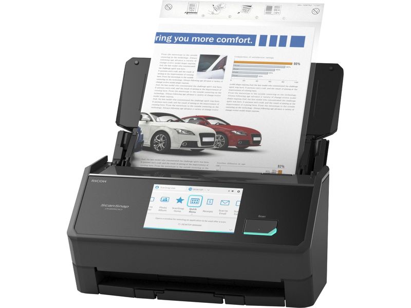 Fujitsu ScanSnap IX2500 ADF-Dokumentenscanner mit hoher Auflösung, Duplex und WLAN