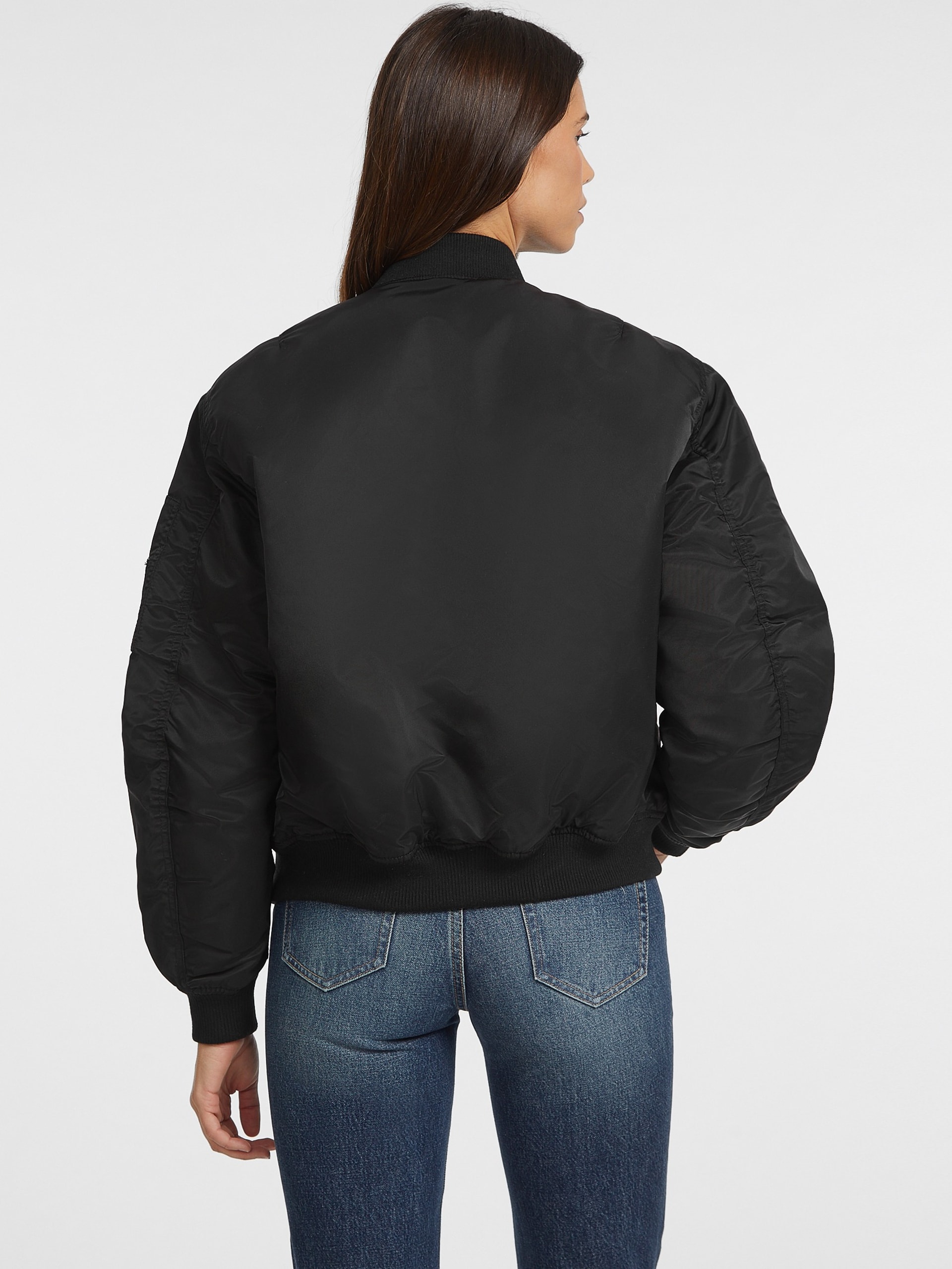 Jaqueta bomber de nylon