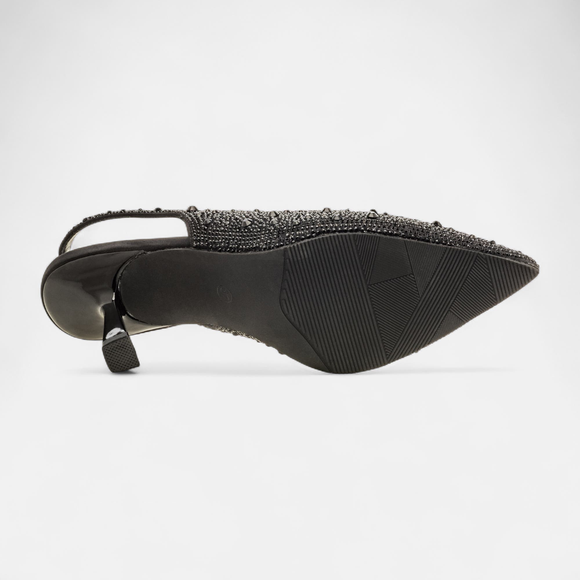 Escarpins avec bride arrière à talon Femme noir
