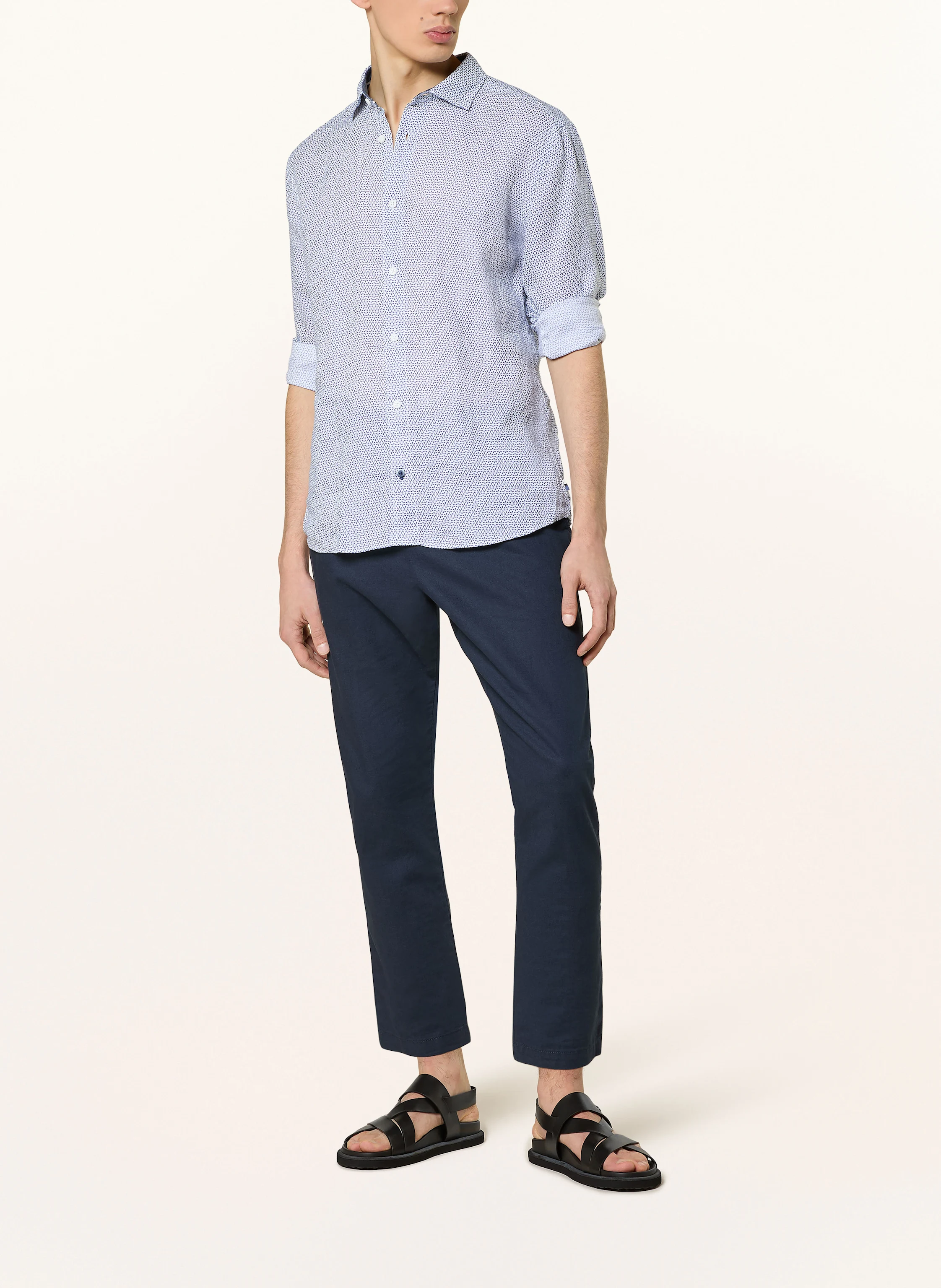 OLYMP Hemd Casual regular fit aus Leinen