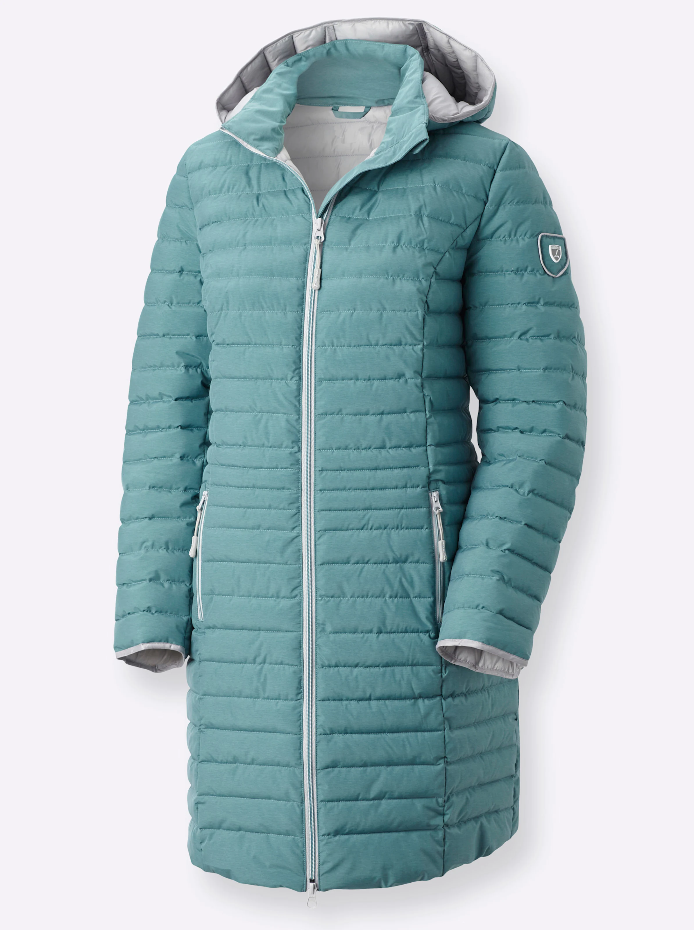 Steppjacke in mint-meliert