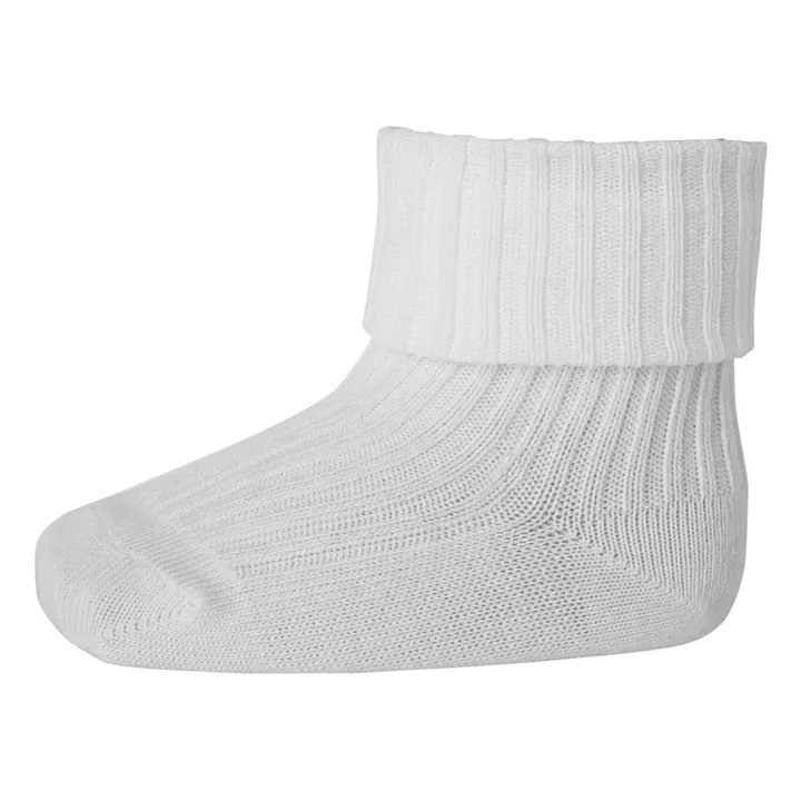 Mp Denmark Chaussettes Rib en coton | Blanc