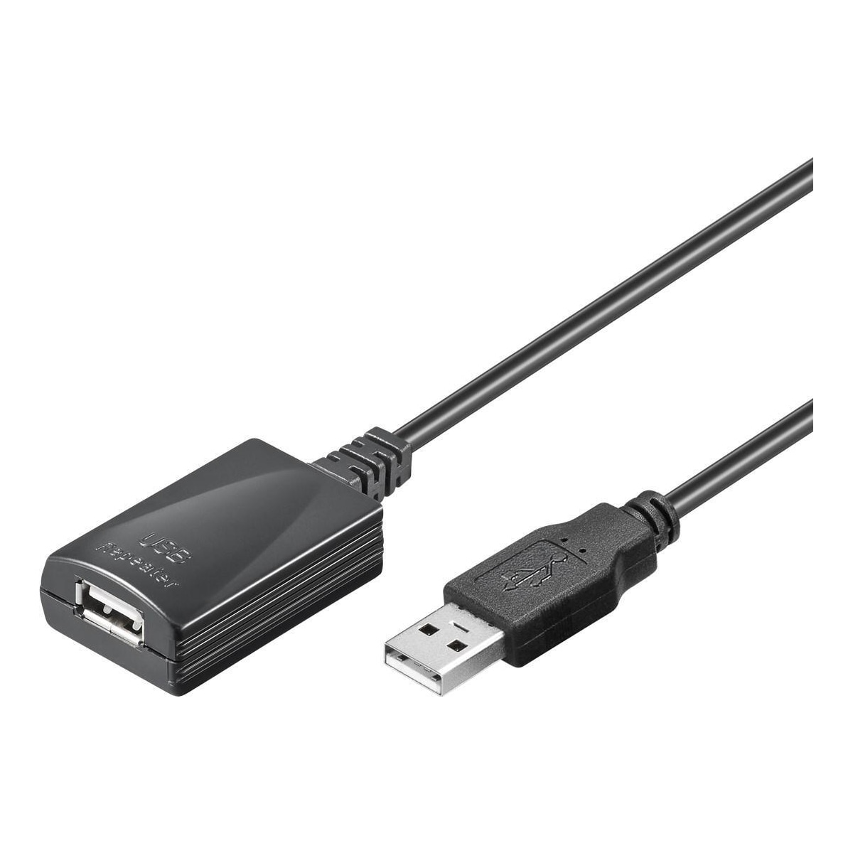 Goobay Active USB 2.0 skjøtekabel, sort