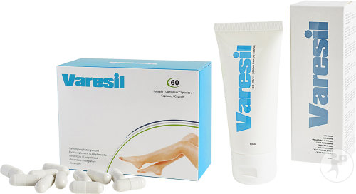 Varesil Duopack Traitement Des Varices 60 Capsules + Crème Tube 60ml