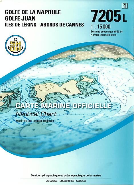 EPSHOM - 7205L GOLFE DE LA NAPOULE