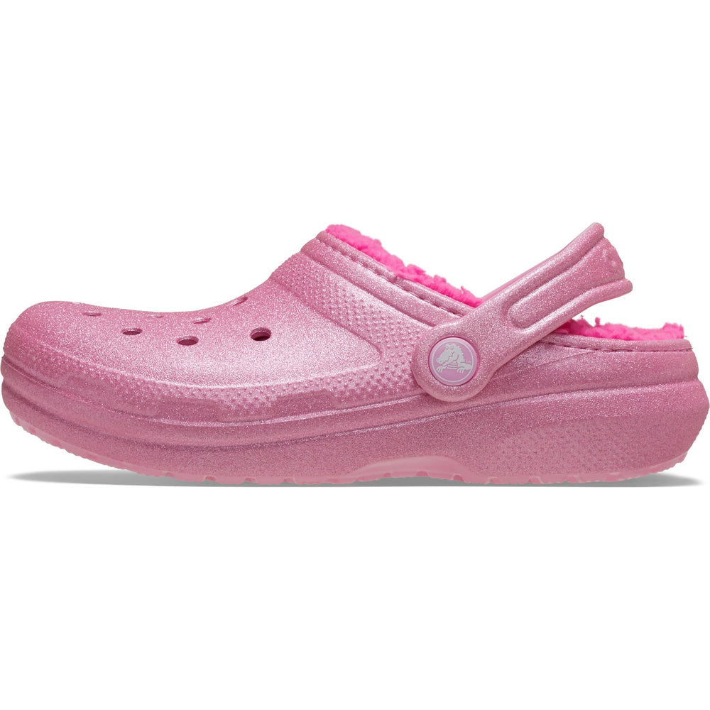 Køb Crocs Pink Tweed Classic Lined Glitter Clog