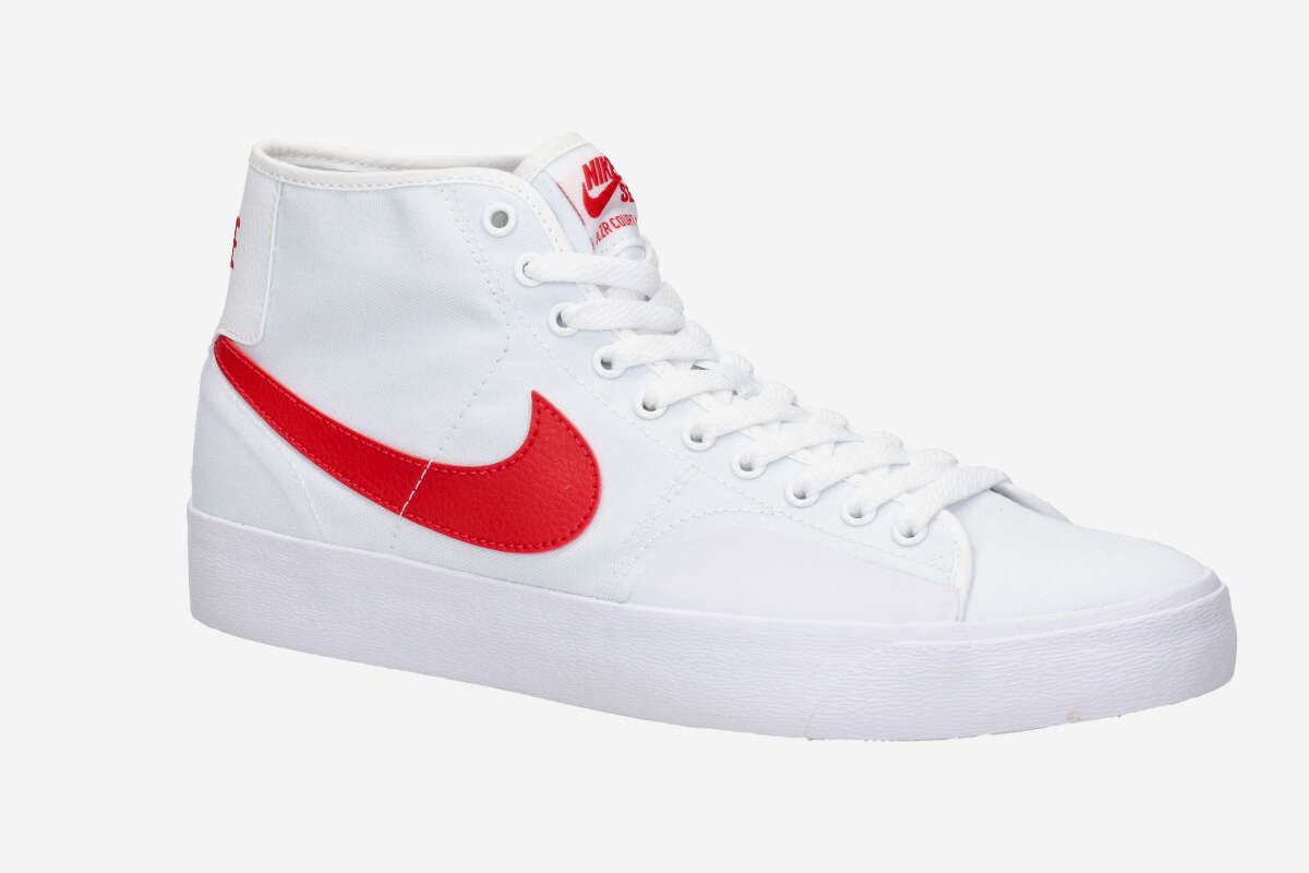 Nike SB BLZR Court Mid Schuh (white university red)